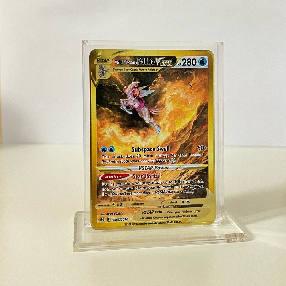 Pokemon Origin Forme Palkia VSTAR GG67/GG70 METAL GOLD CARD Collectible/Gift